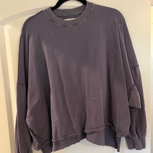 Purple Oversized Sweatshirt
